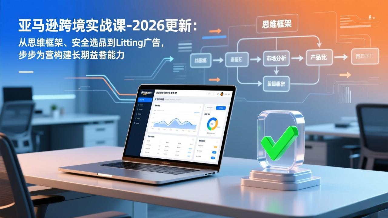 亚马逊跨境实战课-2026更新：从思维框架、安全选品到Listing广告，步步为营构建长期盈利能力-悟思笔记，一个低调的学习营。