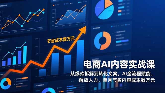 电商AI内容实战课，从爆款拆解到转化文案，AI全流程赋能，解放人力，单月节省内容成本数万元-悟思笔记，一个低调的学习营。