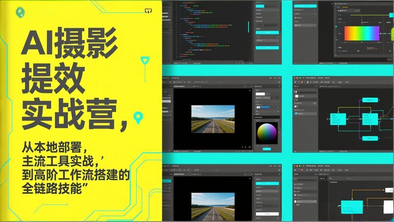 AI+摄影提效实战营，从本地部署，主流工具实战，到高阶工作流搭建的全链路技能-悟思笔记，一个低调的学习营。