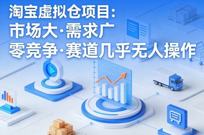 淘宝虚拟仓项目，市场大，需求广，零竞争，赛道几乎没人操作(更新0410)-悟思笔记，一个低调的学习营。