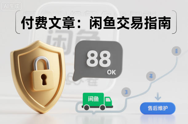 付费文章：闲鱼交易指南，怎么才能降低被坑被马扁的概率-悟思笔记，一个低调的学习营。