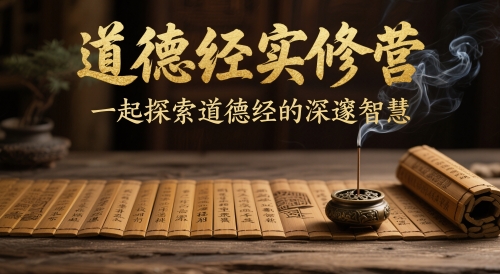 道德经实修营，一起探索道德经的深邃智慧-悟思笔记，一个低调的学习营。