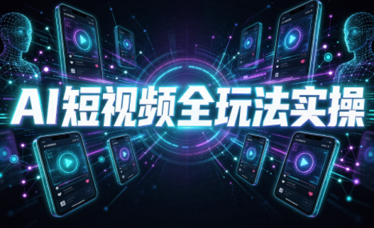 AI短视频全玩法实操(剪辑+带货+数字人+漫剧+短剧)-悟思笔记，一个低调的学习营。