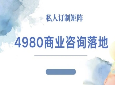 4980商业咨询师落地课程-ip运营高客单教程-悟思笔记，一个低调的学习营。