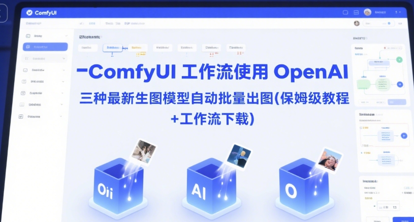 ComfyUI 工作流使用 OpenAI 三种最新生图模型自动批量出图(保姆级教程+工作流下载)-悟思笔记，一个低调的学习营。