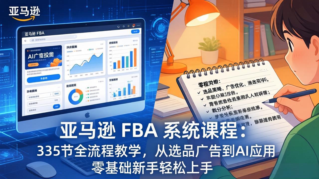 亚马逊 FBA 系统课程(更新26年3月-悟思笔记，一个低调的学习营。