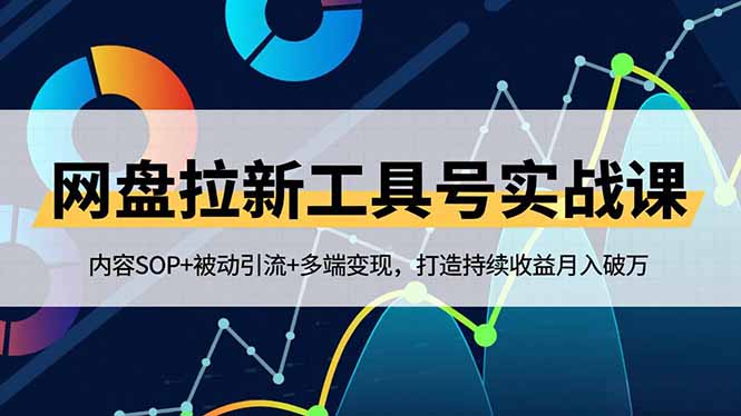网盘拉新工具号实战课，内容SOP+被动引流+多端变现，打造持续收益月入破万-悟思笔记，一个低调的学习营。