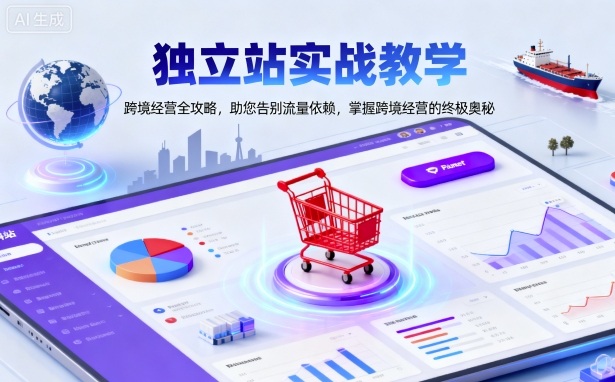 独立站实战教学，跨境经营全攻略，助您告别流量依赖，掌握跨境经营的终极奥-悟思笔记，一个低调的学习营。