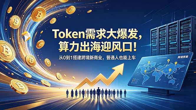 Token需求大爆发，算力出海迎风口！从0到1搭建跨境新商业，普通人也能上车-悟思笔记，一个低调的学习营。
