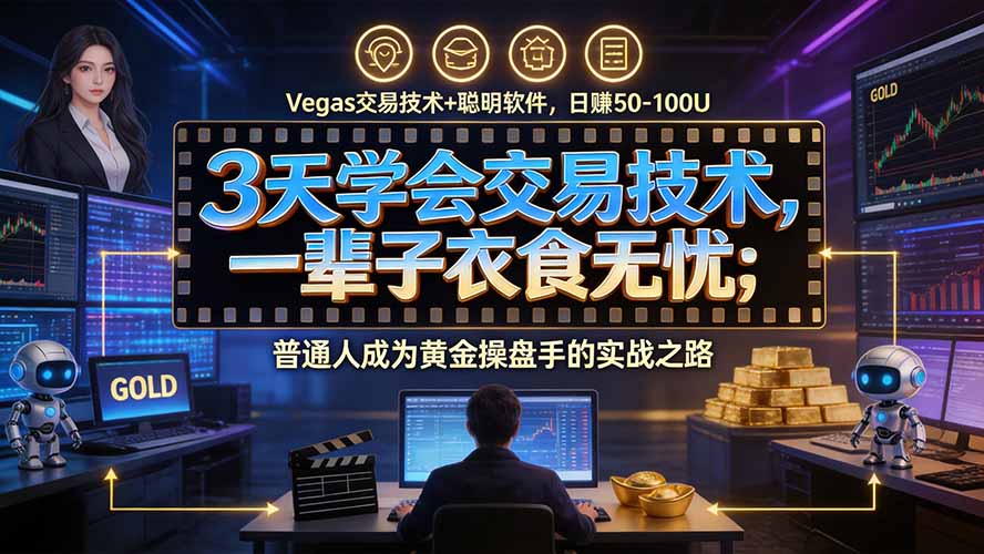 3天学会做交易，普通人快速成为操盘手” Vegas交易系统+聪明软件 ， 日赚50-1000U， 长期稳定，小白轻松上手-悟思笔记，一个低调的学习营。