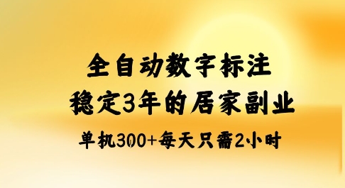 全自动数字标注，稳定3年的蓝海项目，居家也能矩阵开干的副业，单机日入3张+【揭秘】-悟思笔记，一个低调的学习营。