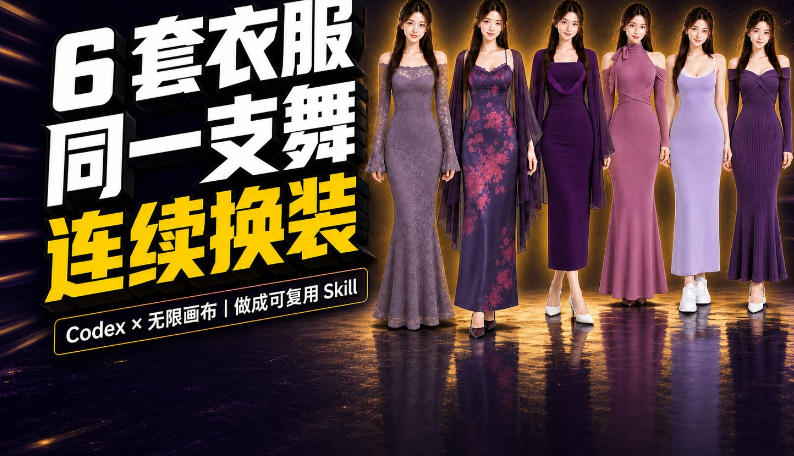 同一支舞，6套衣服按顺序切换：我把服装换装视频做成了一个Skill-悟思笔记，一个低调的学习营。