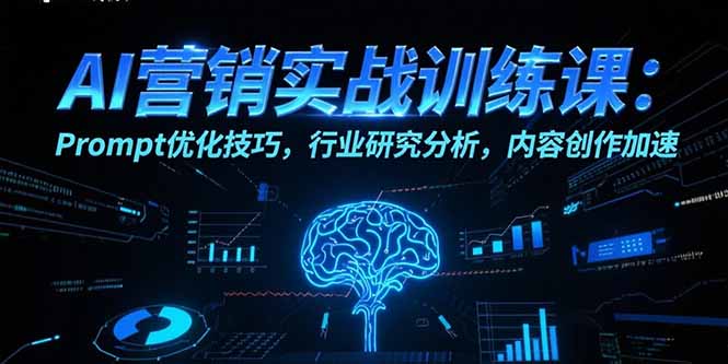 AI营销实战训练课：Prompt优化技巧，行业研究分析，内容创作加速-悟思笔记，一个低调的学习营。