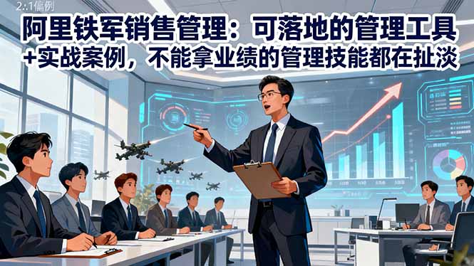 阿里铁军销售管理：可落地的管理工具+实战案例，不能拿业绩的管理都在扯淡-悟思笔记，一个低调的学习营。