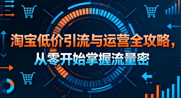 淘宝低价引流与运营全攻略，从零开始掌握流量密码-悟思笔记，一个低调的学习营。
