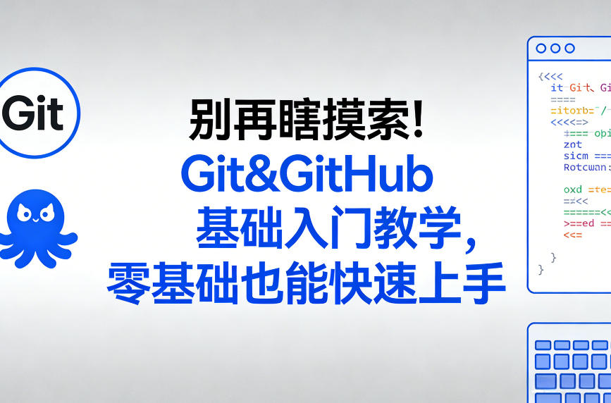 别再瞎摸索！Git&GitHub基础入门教学，零基础也能快速上手-悟思笔记，一个低调的学习营。