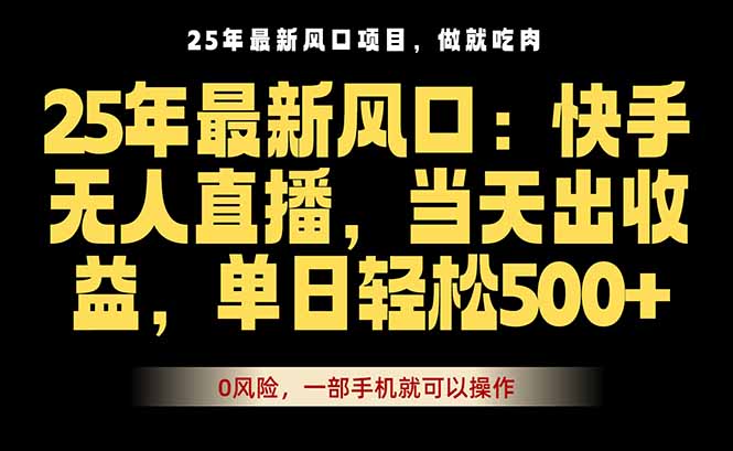 25年最新无人直播玩法，当天秒出单，一部手机就可操作-悟思笔记，一个低调的学习营。