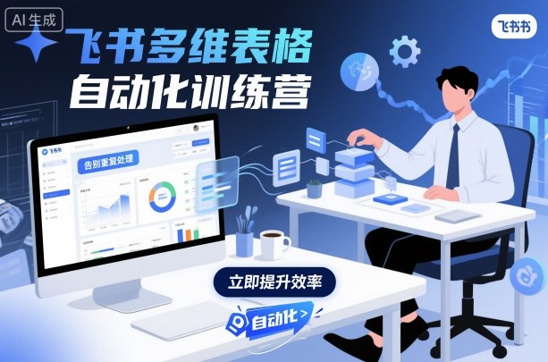 飞书多维表格自动化训练营，手把手教你告别重复处理，用多维表格开启高效办公新模式-悟思笔记，一个低调的学习营。