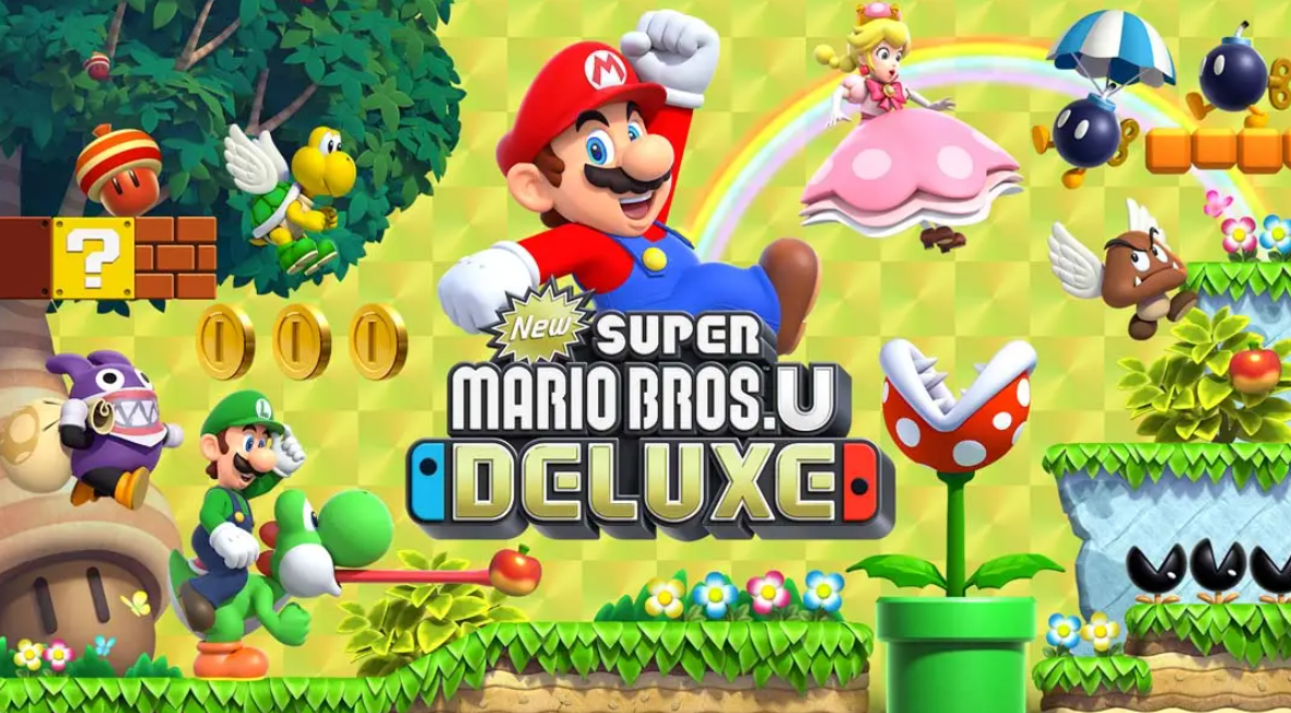 《新超级马里奥兄弟U 豪华版 New Super Mario Bros. U Deluxe》Switch中文版NSP下载 – 含1.0.2补丁-悟思笔记，一个低调的学习营。