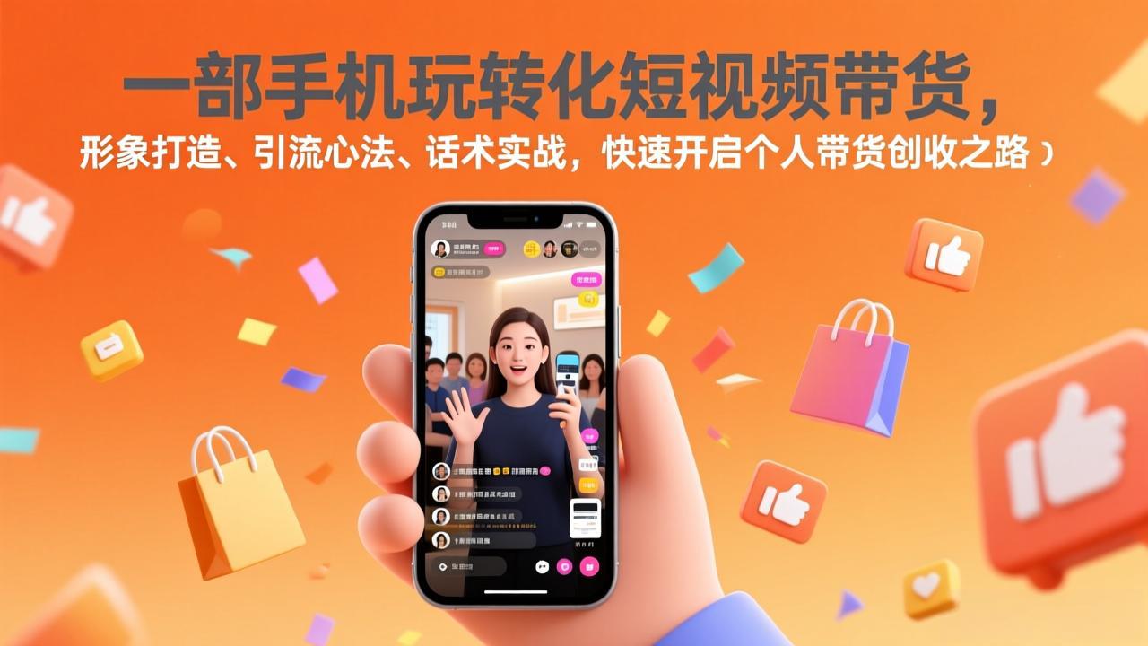 一部手机玩转化短视频带货，形象打造、引流心法、话术实战，快速开启个人带货创收之路-悟思笔记，一个低调的学习营。