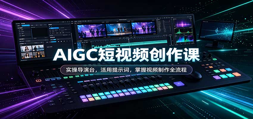 AIGC短视频创作课：实操导演台，活用提示词，掌握视频制作全流程-悟思笔记，一个低调的学习营。
