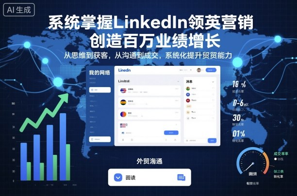 系统掌握LinkedIn领英营销，创造百万业绩增长，从思维到获客，从沟通到成交，系统化提升外贸能力-悟思笔记，一个低调的学习营。