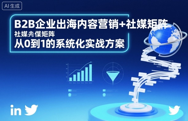 B2B企业出海内容营销+社媒矩阵，从0到1的系统化实战方案-悟思笔记，一个低调的学习营。