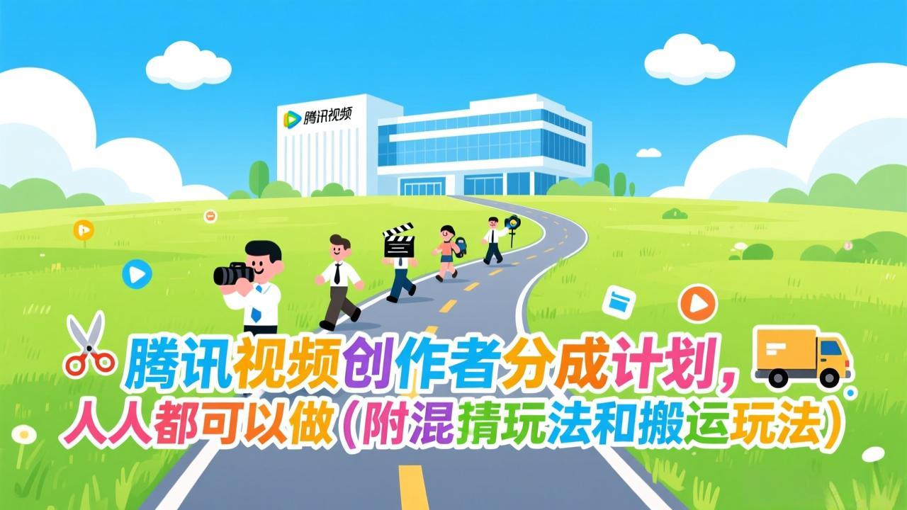 腾讯视频创作者分成计划，人人都可以做(附混剪玩法和搬运玩法-悟思笔记，一个低调的学习营。