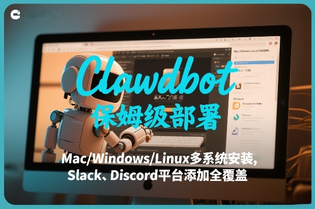 Clawdbot保姆级部署，从入门介绍、Mac/Windows/Linux多系统安装，到Slack、Discord平台添加全覆盖-悟思笔记，一个低调的学习营。