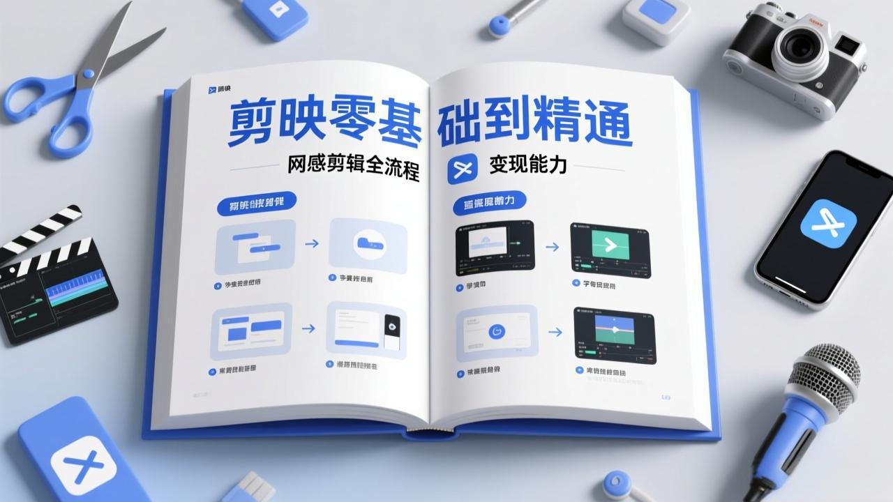 剪映零基础也能快速上手，从入门到精通掌握网感剪辑全流程，掌握能直接变现的剪辑能力-悟思笔记，一个低调的学习营。