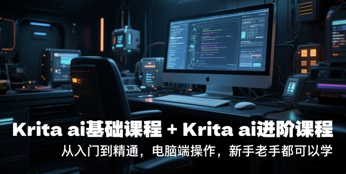 krita ai基础课程+Krita ai进阶课程，从入门到精通，电脑端操作，新手老手都可以学-悟思笔记，一个低调的学习营。