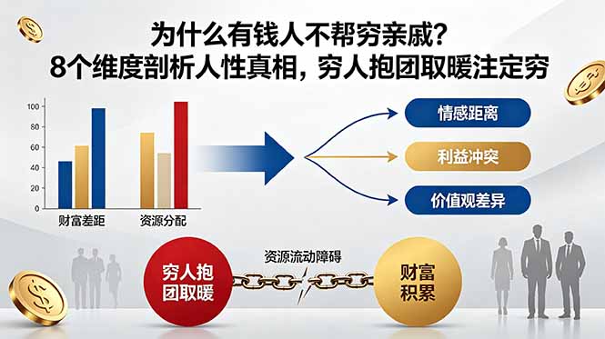 付费文章：为什么有钱人不帮穷亲戚？8个维度剖析人性真相，穷人抱团取暖注定穷-悟思笔记，一个低调的学习营。