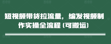 短视频带货拉流量，编发视频制作实操全流程(可搬运)-悟思笔记，一个低调的学习营。
