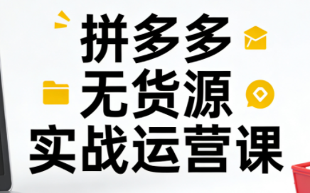 子枫老师·拼多多无货源实战运营课(更新12月)-悟思笔记，一个低调的学习营。