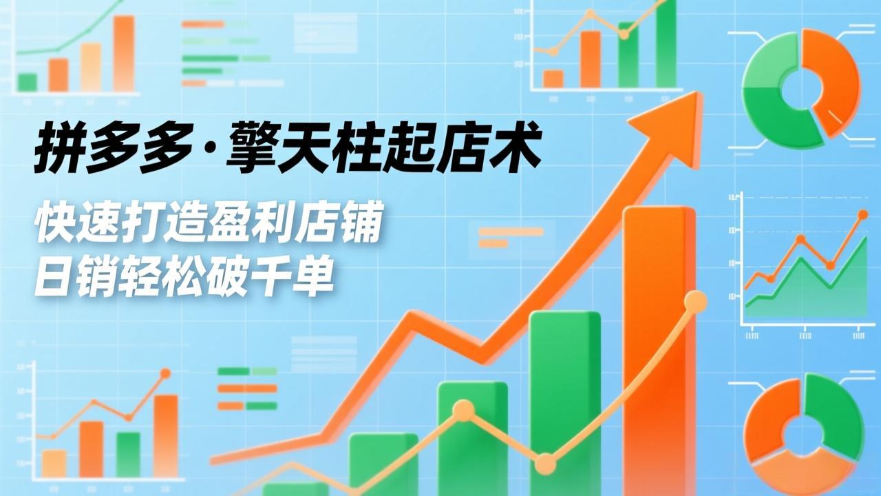 拼多多·擎天柱起店术，爆流布局、利润起飞、不断流，快速打造盈利店铺，日销破千单(更新-悟思笔记，一个低调的学习营。