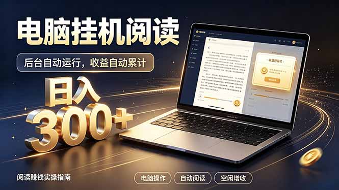 看小说也有收益？自动化流程，轻松日入300+-悟思笔记，一个低调的学习营。