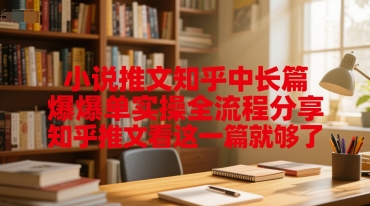 小说推文知乎中长篇爆单实操全流程分享，知乎推文看这一篇就够了-悟思笔记，一个低调的学习营。