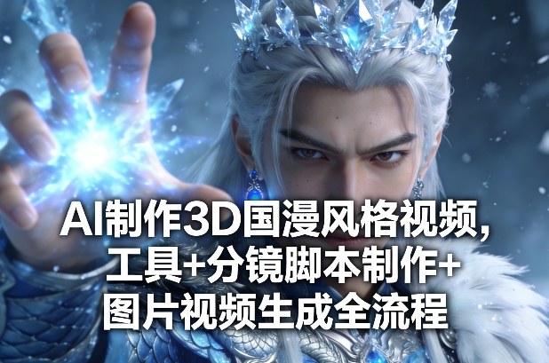 AI制作3D国漫风格视频，工具+分镜脚本制作+图片视频生成全流程-悟思笔记，一个低调的学习营。