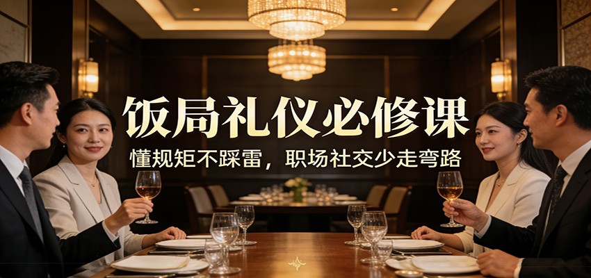 公众号收费文章：《饭局礼仪必修课：懂规矩不踩雷，职场社交少走弯路》-悟思笔记，一个低调的学习营。