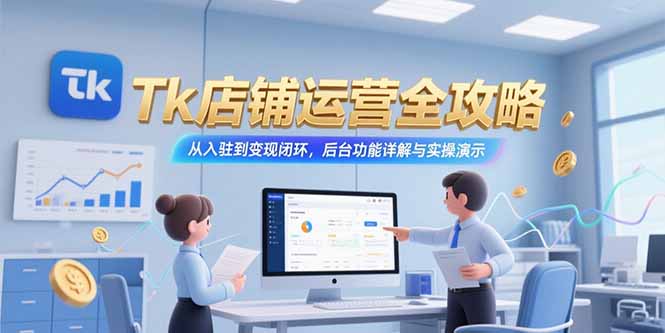 Tk店铺运营全攻略，从入驻到变现闭环，后台功能详解与实操演示-悟思笔记，一个低调的学习营。