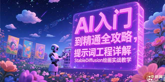 AI入门到精通全攻略，提示词工程详解，StableDiffusion绘画实战教学-悟思笔记，一个低调的学习营。