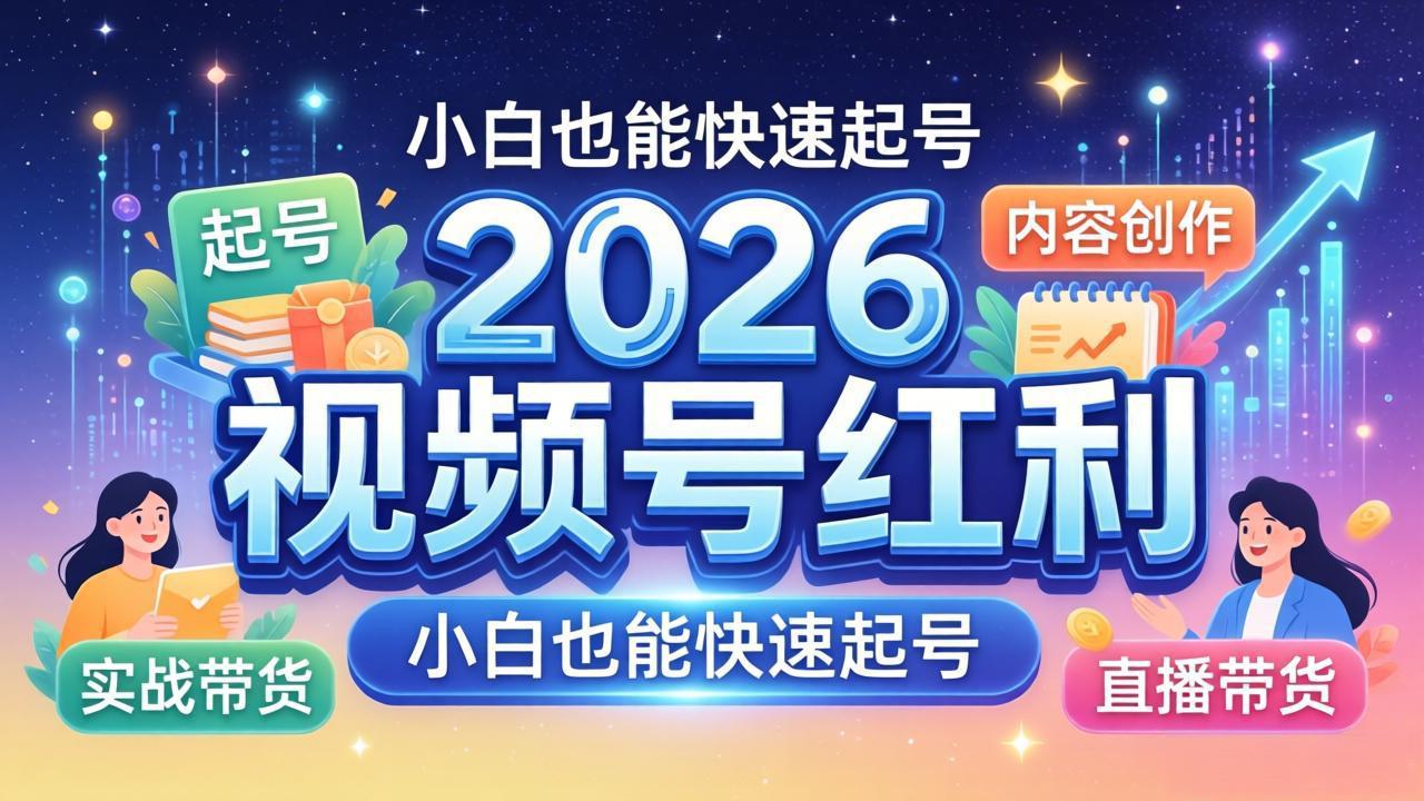 2026视频号红利实战营，大佬亲授起号、内容、直播、IP、投流、私域、矩阵全套落地打法-悟思笔记，一个低调的学习营。