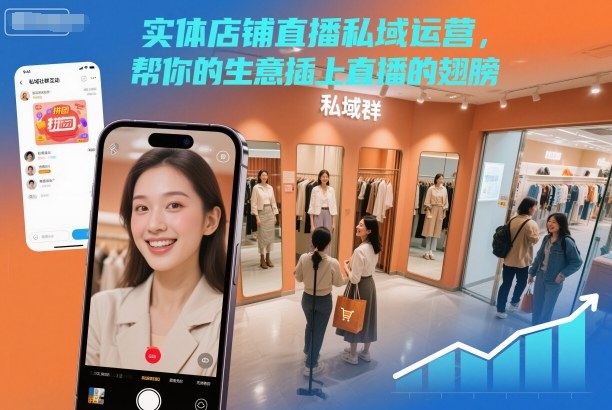 实体店铺直播私域运营，帮你的生意插上直播的翅膀-悟思笔记，一个低调的学习营。