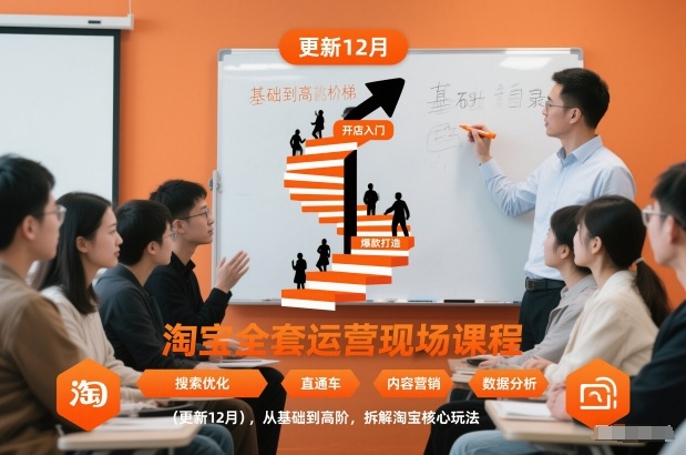 淘宝全套运营现场课程(更新12月)，从基础到高阶，拆解淘宝核心玩法-悟思笔记，一个低调的学习营。