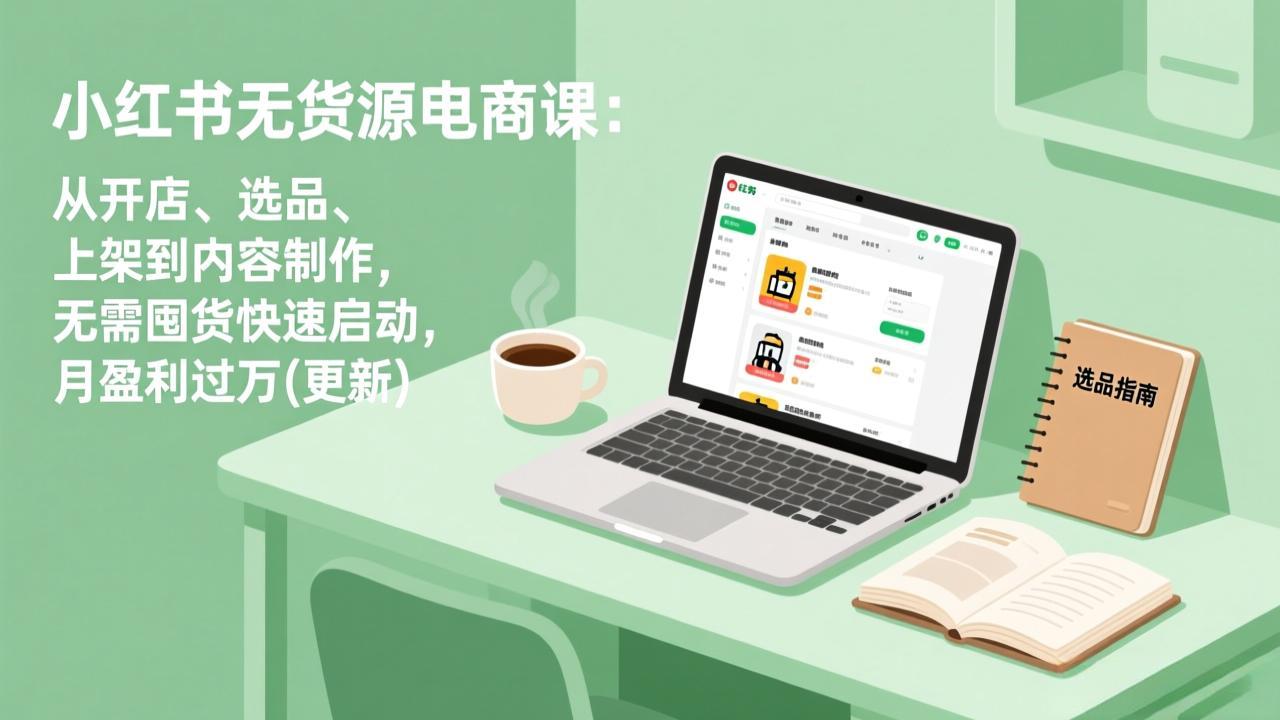 小红书无货源电商课(7月更新-悟思笔记，一个低调的学习营。