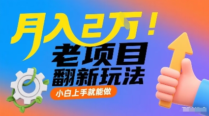 月入2W！老项目翻新玩法，小白上手就能做，非常容易上手-悟思笔记，一个低调的学习营。