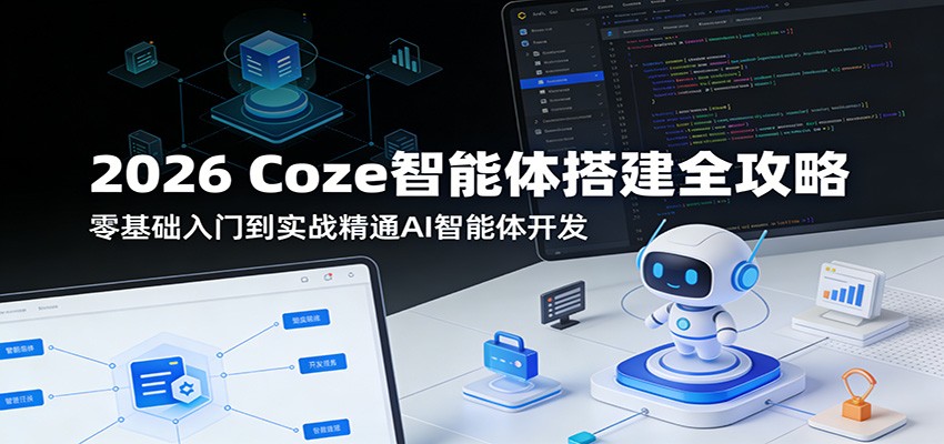 2026 Coze智能体搭建全攻略：零基础入门到实战精通AI智能体开发-悟思笔记，一个低调的学习营。