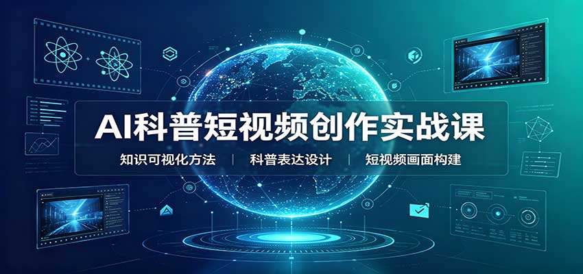 AI科普短视频创作实战课：配套要点文档，文案与视频提示词模板教学-悟思笔记，一个低调的学习营。