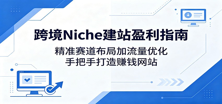 跨境Niche建站盈利指南：精准赛道布局加流量优化，手把手打造赚钱网站-悟思笔记，一个低调的学习营。
