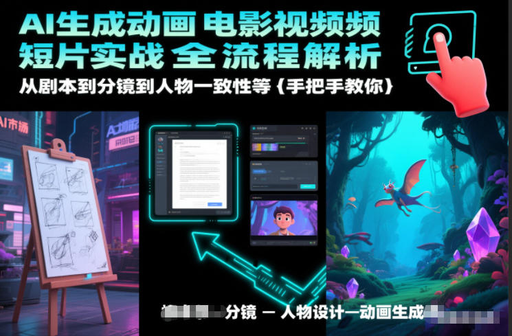 AI生成动画电影视频短片实战全流程解析，从剧本到分镜到人物一致性等手把手教你-悟思笔记，一个低调的学习营。